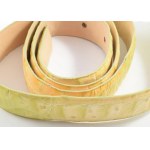 Világoszöld krokodilbőr öv