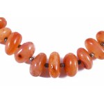 Nagyszemű régi ásvány nyaklánc