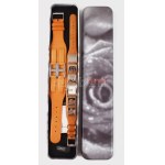 Esprit bőr és kristály karkötő ás óra szett, nem használt, leírással, eredeti dobozában