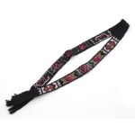 Türkmén hímzett, felsőruhára varrható kardísz pár, középen szétvágható. 20. sz, félben h...