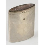 Régi fém gyufatartó, 6x4,5 cm