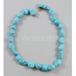 Türkiz nyaklánc, h: 41 cm