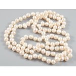 Tenyésztett gyöngy nyaklánc, 118 cm, 120g