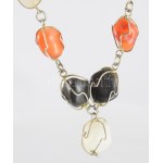 Minerál ékszer szett, fülbevaló pár és nyaklánc