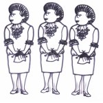 3 darab Mézga család Paula műanyag dísz, m: 19 cm