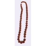 Nagyszemű régi borostyán nyaklánc