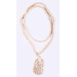 Kínai faragott csont nyaklánc