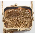 Aranyszínű nyaklánc pénztárca medállal