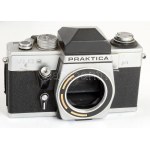 Praktica VLC 2 fényképezőgép, objektív nélkül, tokjában.