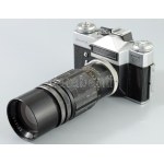 Zenit-E fényképezőgép, Wirgin-Wiesbaden 200mm f4.5 Edixar objektívvel Olimpiai kiadás