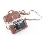 FED 4 szovjet fényképezőgép, tokjában, nem működik