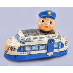 cca 1965 Yone No. 2164 Crazy Train japán lemezjáték, eredeti dobozában, jó állapotban, de nem működik, eredeti kulccsal...