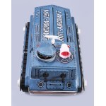 cca 1970 ME-756 Anti-Aircraft Tank lemezjáték. Kína, fémlemez, műanyag, jó állapotban, eredeti, sérült dobozával, h...