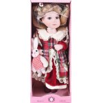 Remeco Collection orosz porcelánfejű baba, dobozában, m: 14 cm