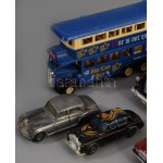 7 darab angol fém játékautó, h: 13 cm alatt