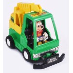 Japán Disney Mickey egeres játék autó daruval 15 cm