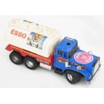 Esso Saab játék tanker autó teherautó műanyag, 31 cm