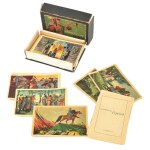 1959 Történelmi fejtörő, társasjáték leírással, eredeti dobozában, sérült.