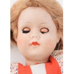 cca 1940/50, Játékbaba, cipővel, m: 41 cm