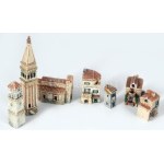 Műgyanta építő játék elemek, 14 cm ig