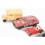 5 darab játékautó, kopással, h:10 cm alatt