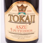 1990 Tokaji Aszú 5 Puttonyos, édes fehér desszertbor, 12%, 0,5l