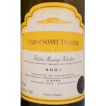 2001 Badacsonyi Tramini, Badacsony Borászati Szövetkezet, Nemesgulács-Rizapuszta, 3 db bontatlan palack száraz fehérbor...