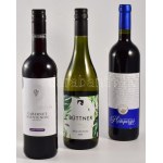 Vegyes bor tétel, 3 palack: 2019 Büttner Zöld veltelini, bontatlan palack badacsonyi fehérbor, 12%, 0,75l...