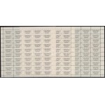 1988-1989 MABÉOSZ tagsági bélyegek 3 db teljes 50-es ív