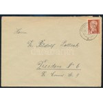 NDK 1953 Az NDK Liberális Demokrata pártja behrensdorfi pártiskolájának adománybélyege távolsági levél hátoldalán