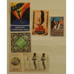 Kis parafilatélia tétel 8 lapos, közepes berakóban