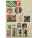 Kis parafilatélia tétel 8 lapos, közepes berakóban