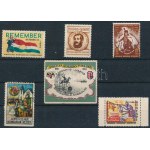 1950-1956 Amerikai magyar Szövetség 6 db segélybélyeg