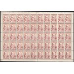 Állami Biztosító Balesetbiztosítás propaganda bélyeg hajtott teljes ív