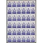 ~1940 Váci könyvkötészet, Boldog Vácz remete hajtott levélzáró 36-os tömb