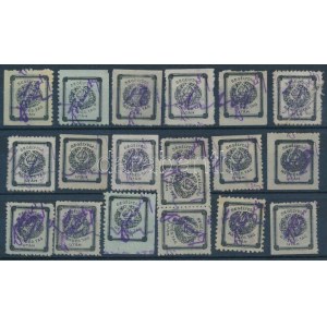 cca 1905 segélydíj bélyeg összeállítás stecklapon