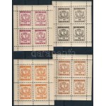 Szikszó 4 klf okmánybélyeg kisív (112.000)