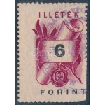 1950/53 6 Ft illetékbélyeg képbe fogazva