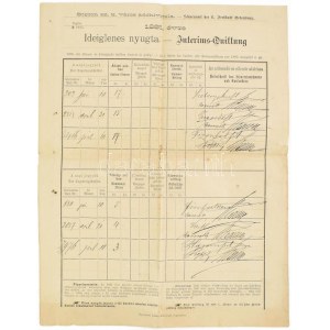 1884 Állami- és községi adókönyvecske