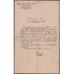 1896-1907 M. Kir. Államvasutak (MÁV) kinevezési okiratok, 2 db