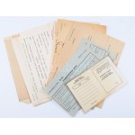 ca 1900-1940 Vegyes nyomtatvány és okmány tétel, fedeztetési jegy, esperesi jelentés, számlák...