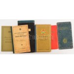 cca 1905-1965 Vegyes iskolai, tanulmányi értesítők, leckekönyvek, stb., összesen 8 db...