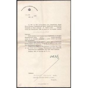 1927 Bp., Vass József (1877-1930) kalocsai nagyprépost, politikus...