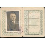 1938 Román Királyság, fényképes személyi igazolvány nagyváradi illetőségű magyar személy (Kovács Zoltán) részére...