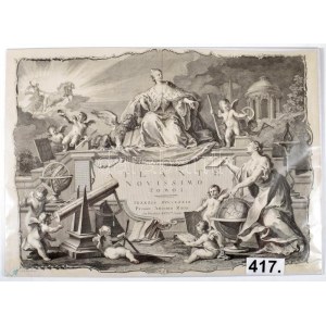 1779 Antonio Zatta (kb. 1757?1797) : Atlante Novissimo c. atlaszának címlapja. Giuliano Zuliani rézmetszete. A munka ...