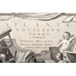 1779 Antonio Zatta (kb. 1757?1797) : Atlante Novissimo c. atlaszának címlapja. Giuliano Zuliani rézmetszete. A munka ...