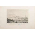 cca 1850 Ludwig Rohbock (1820-1883): Vác látképe a Duna felöl, acélmetszet, jelzett a metszeten. / Steel engraving...