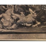 Georg Philipp Rugendas (1701?1774): Csatajelenet. Rézmetszet ca 1750. 52x42 cm. Paszpartuban