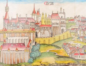 Hartmann Schedel (1440-1510): Buda látképe, 1493. (Buda első képes ábrázolása...