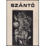 1970 Szántó Piroska, Szabó Magda író, Vas István által aláírt kiállítási meghívó